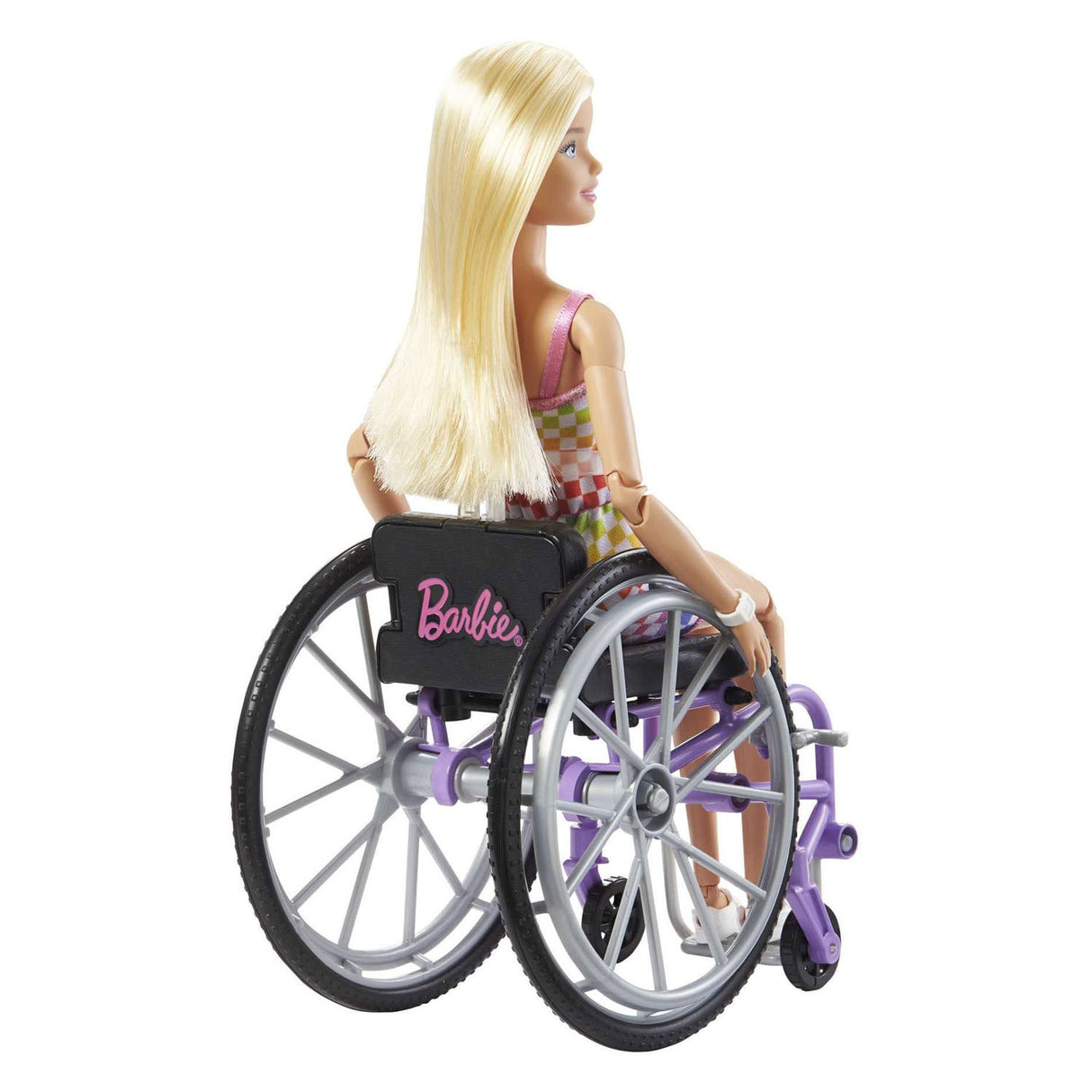 Fashionistas Mattel avec un fauteuil roulant violet # 194