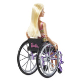 Fashionistas Mattel avec un fauteuil roulant violet # 194