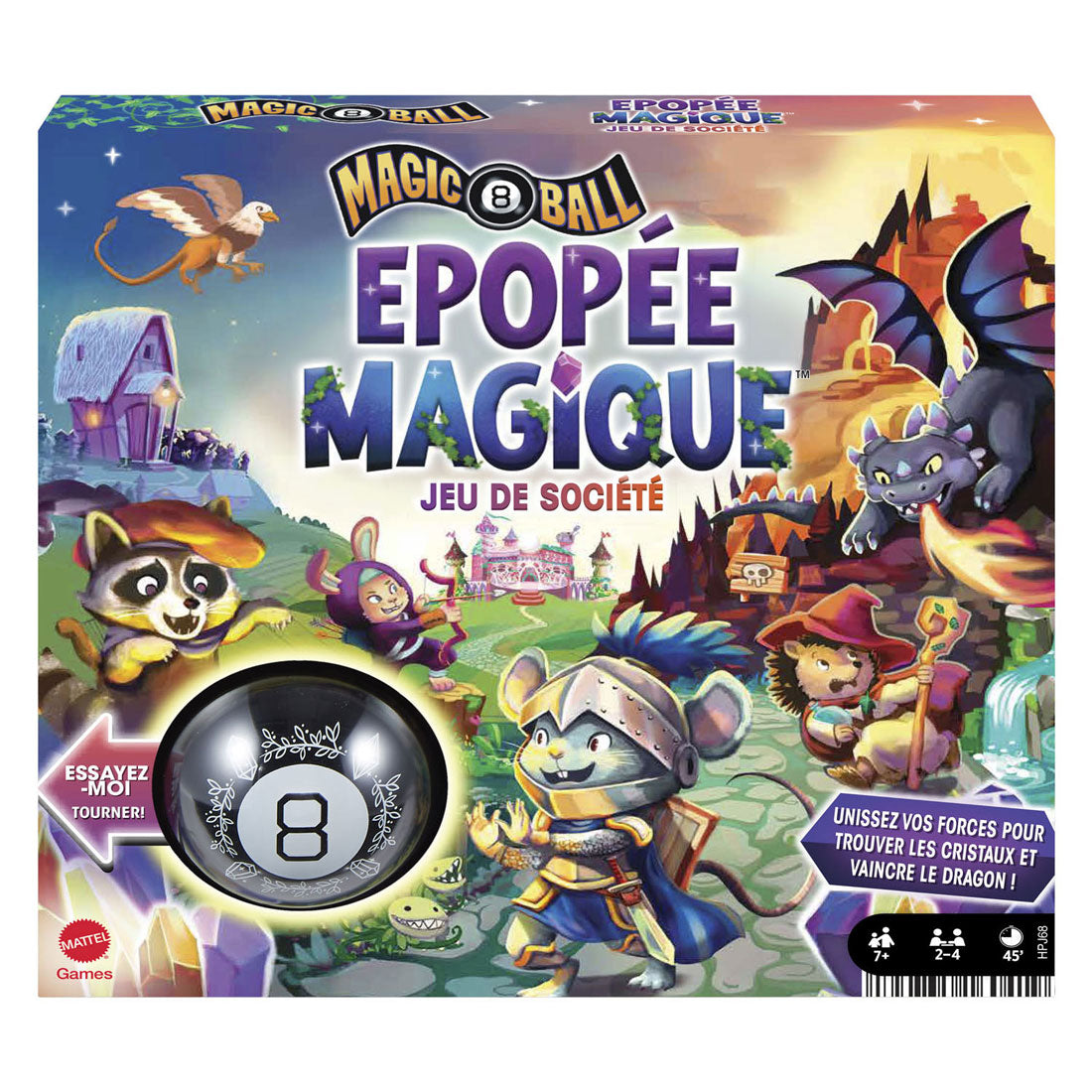 Mattel Magic 8 Ball Game - francuski