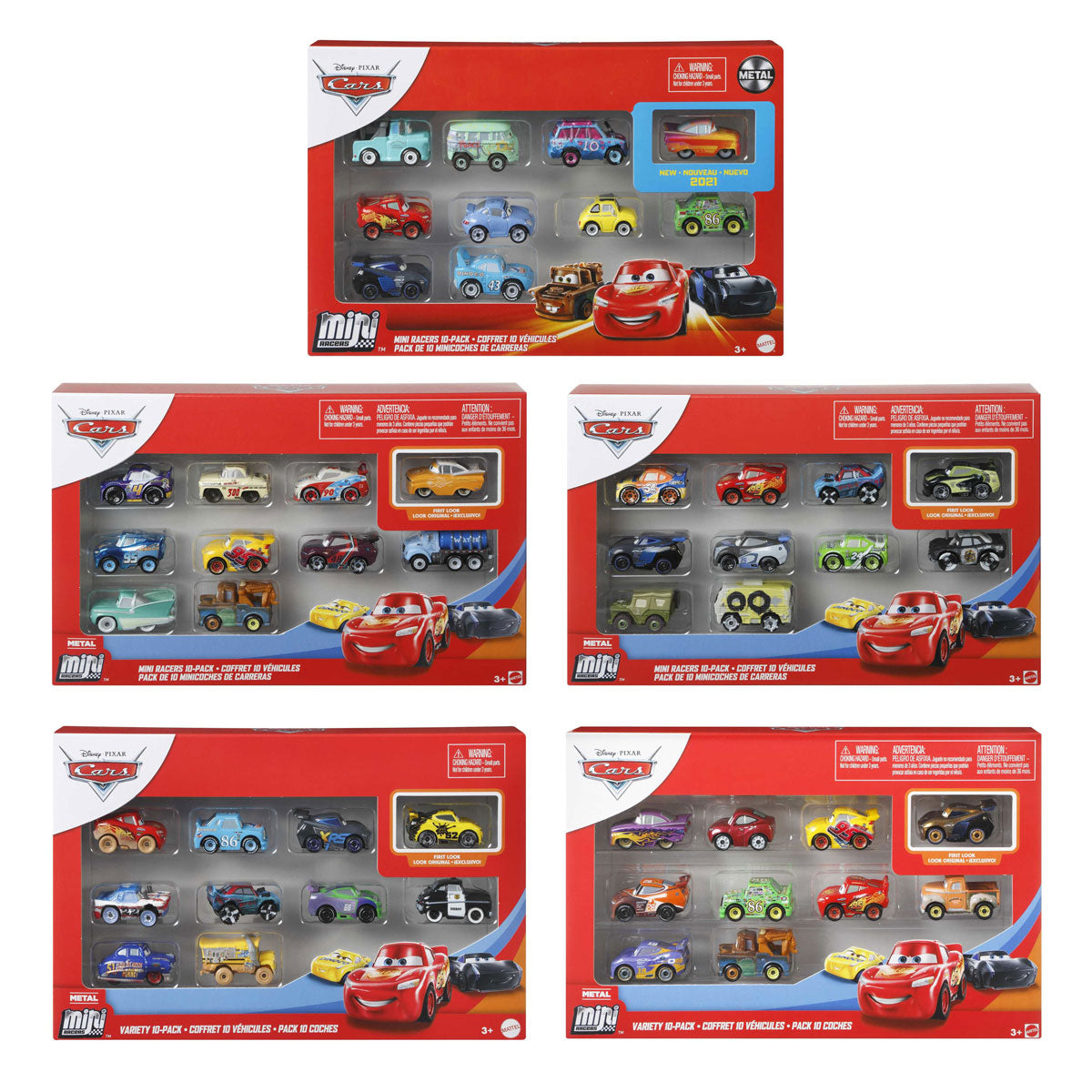 Disney Pixar Mini Racers Fahrzeuge, 10..