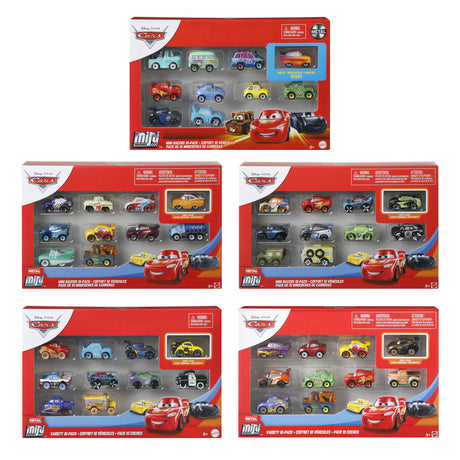 Disney Pixar Mini Racers Voertuigen, 10st.