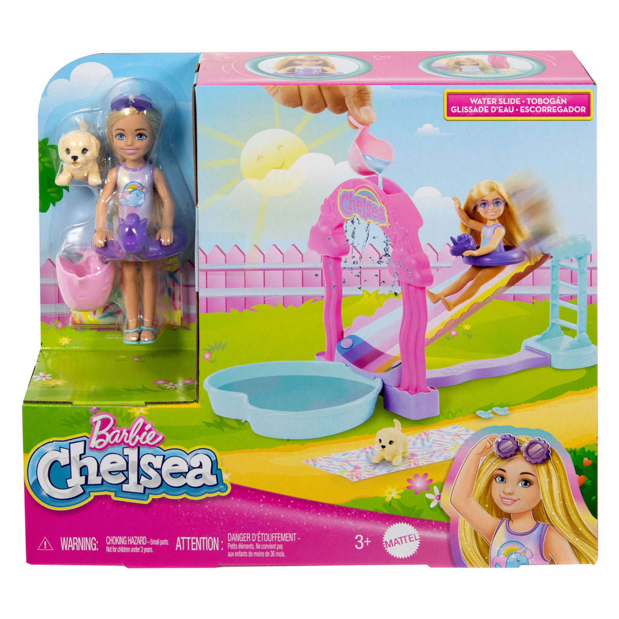 Snímek Mattel Barbie Chelsea Water Slide Play