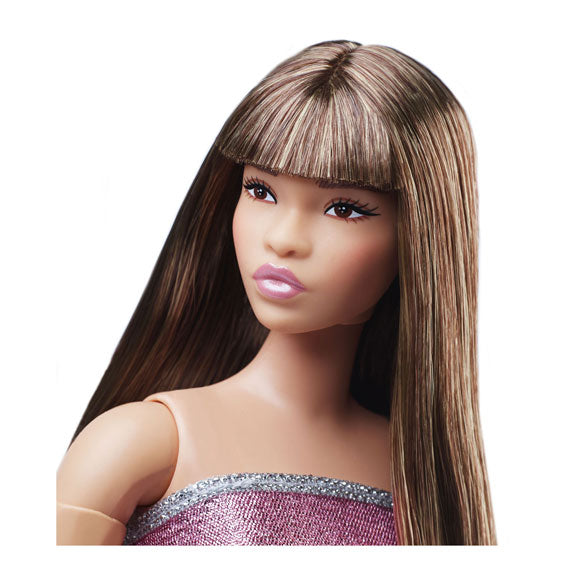 Mattel Barbie looks fashion doll with pink dress