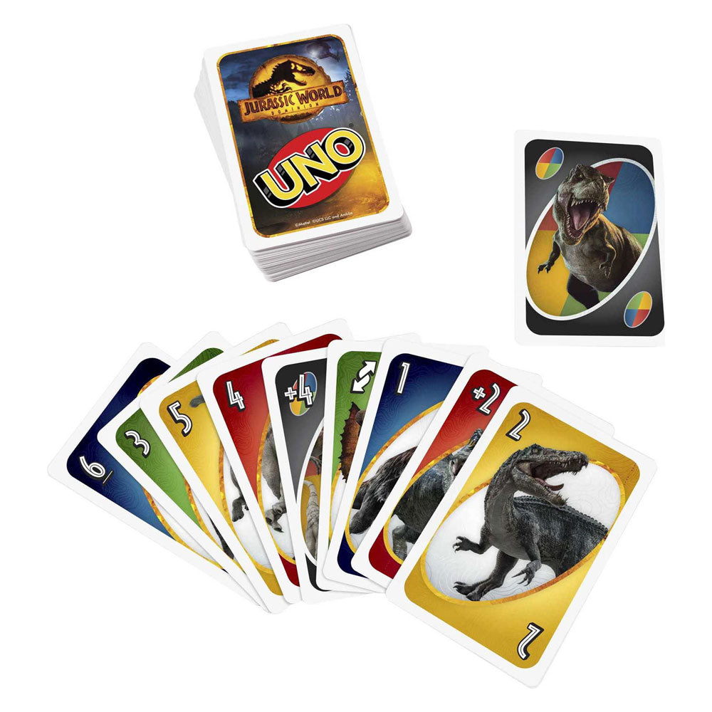 Mattel Uno Jurassic World: Dominion card game