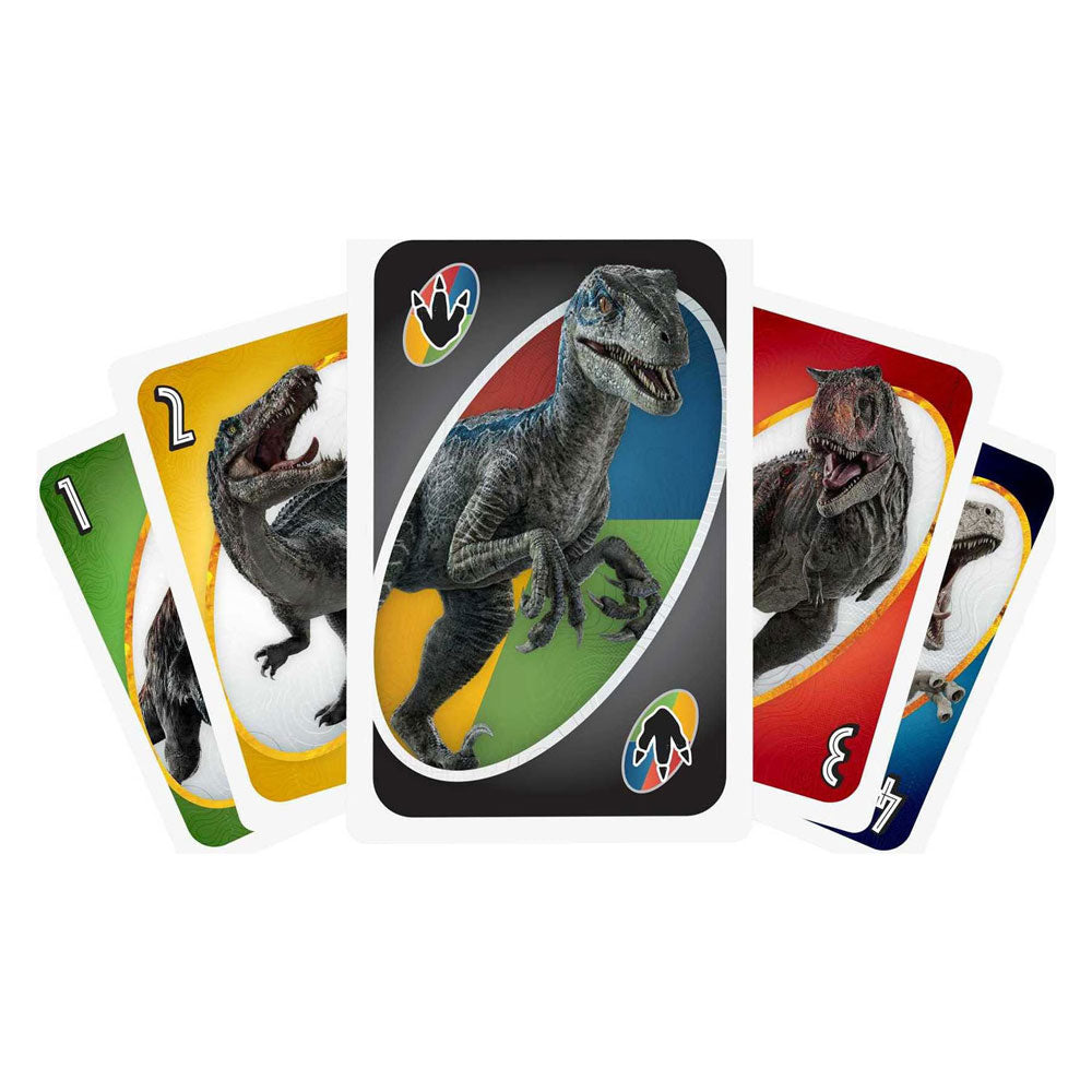 Mattel Uno Jurassic World: Dominion card game