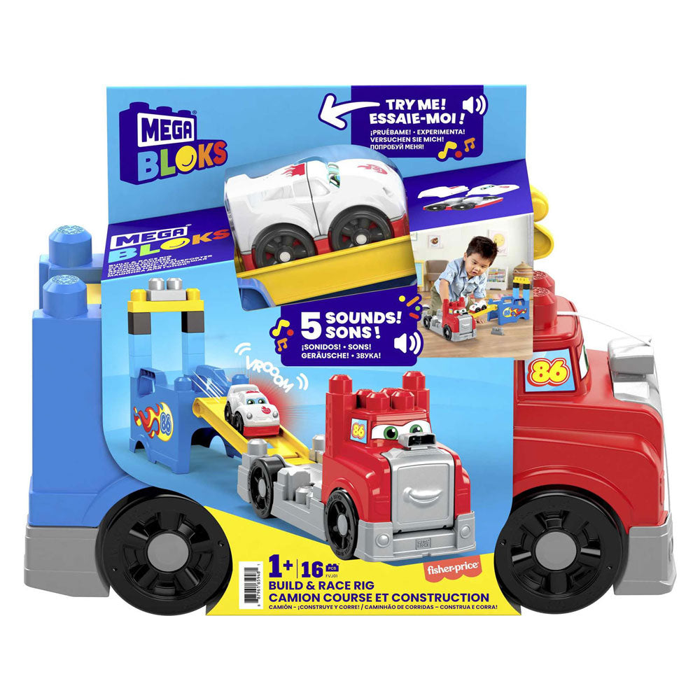 Mattel Mega Bloks Build & Race Truck - 16 pc.