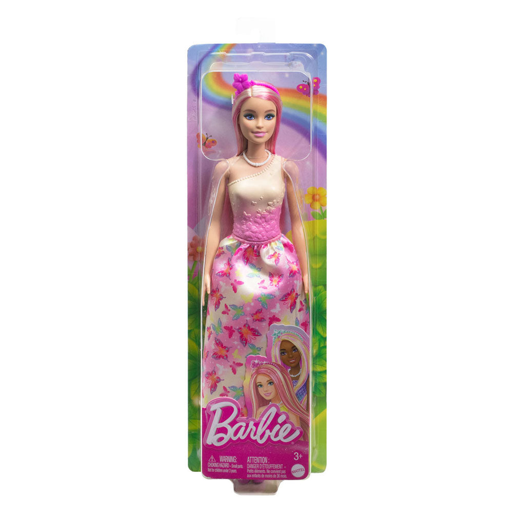 Mattel Koninklijke pop met roze en blond haar, rok met vl