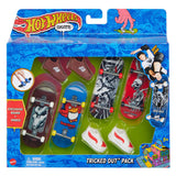 Hot wheels finger skateboard multipack, 6 pieces.