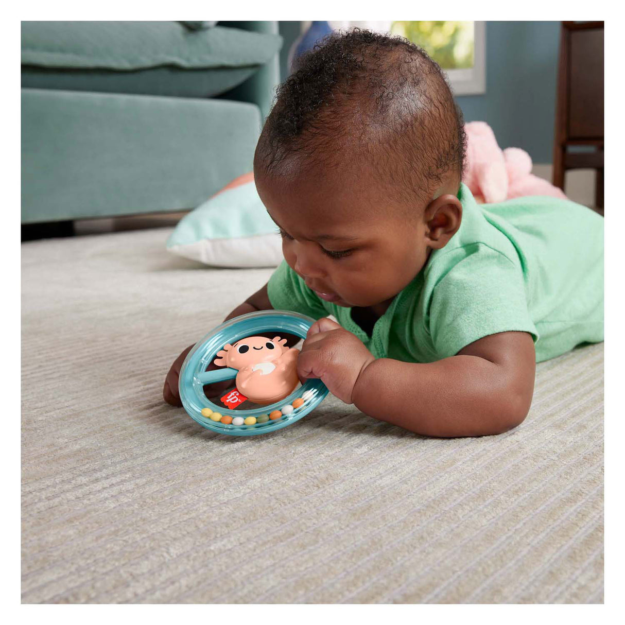 Fisher price bite rattle axeloth