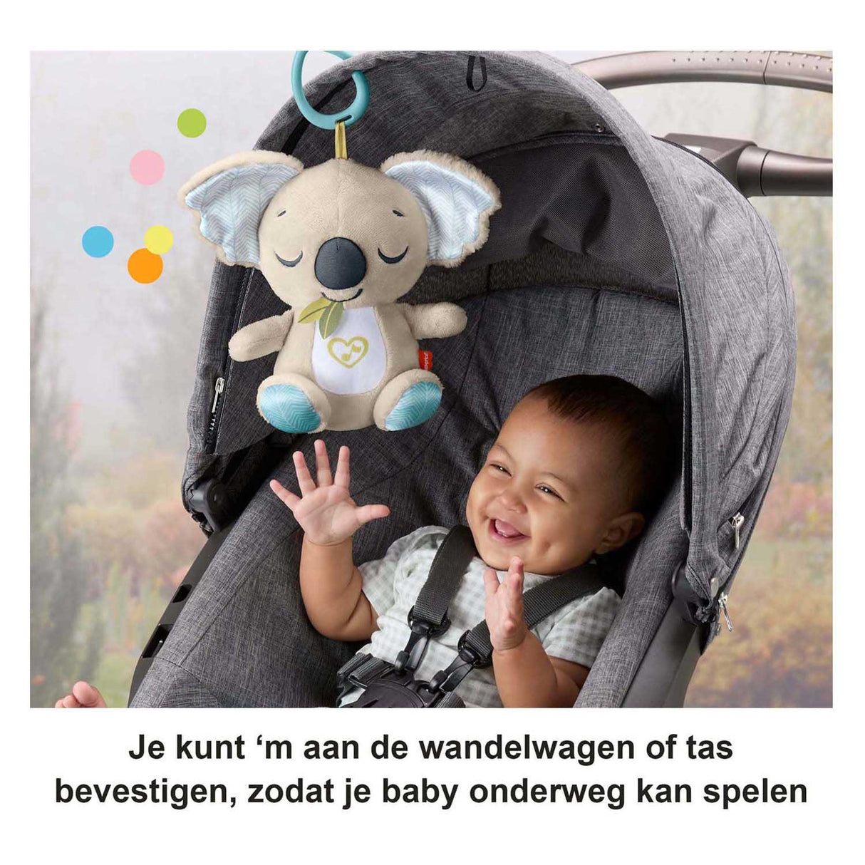 Fisher-price koala cuddly toy for on the road