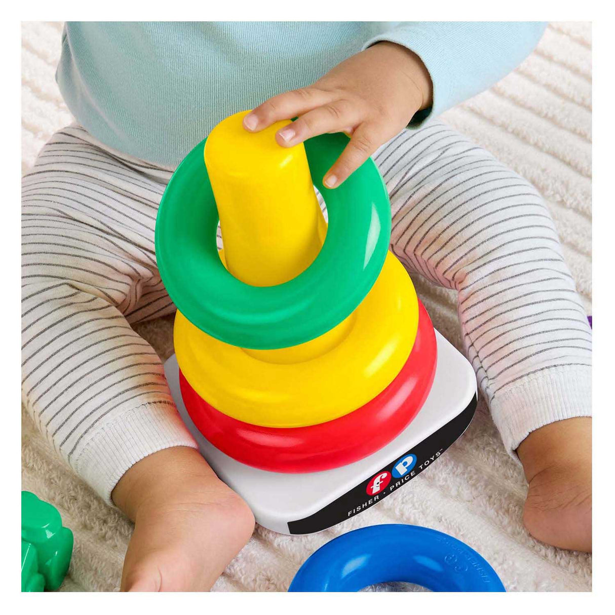 Fisher price stacking tower and click beads