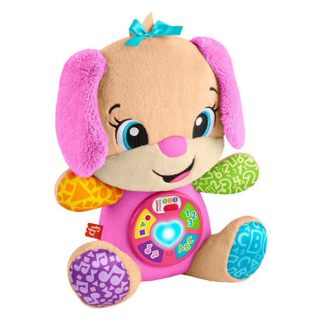 Fisher-price learning fun growing-along sister toy - pink musical cuddly toy