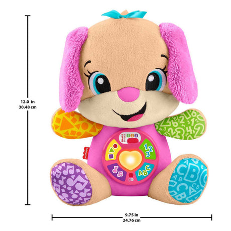 Fisher-price learning fun growing-along sister toy - pink musical cuddly toy