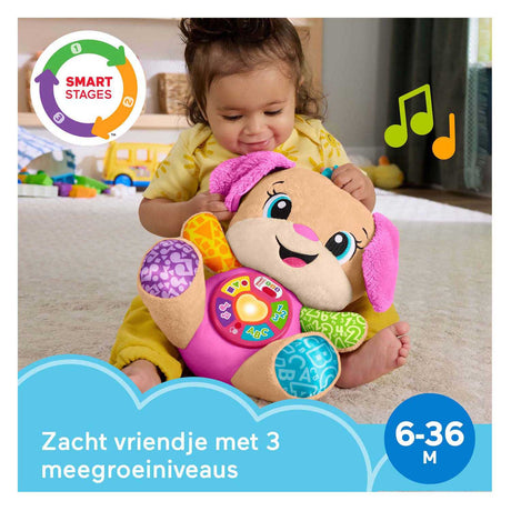 Fisher-price learning fun growing-along sister toy - pink musical cuddly toy