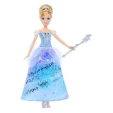 Mattel Disney Princess Cinderella – očarljiva modna lutka v plesni obleki s svetlobno predstavo in zvokom