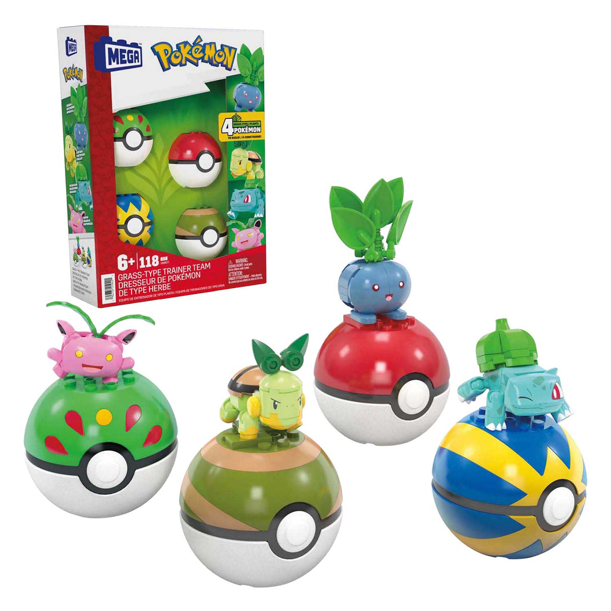 Mega bloks pokemon mega grass type trainer team