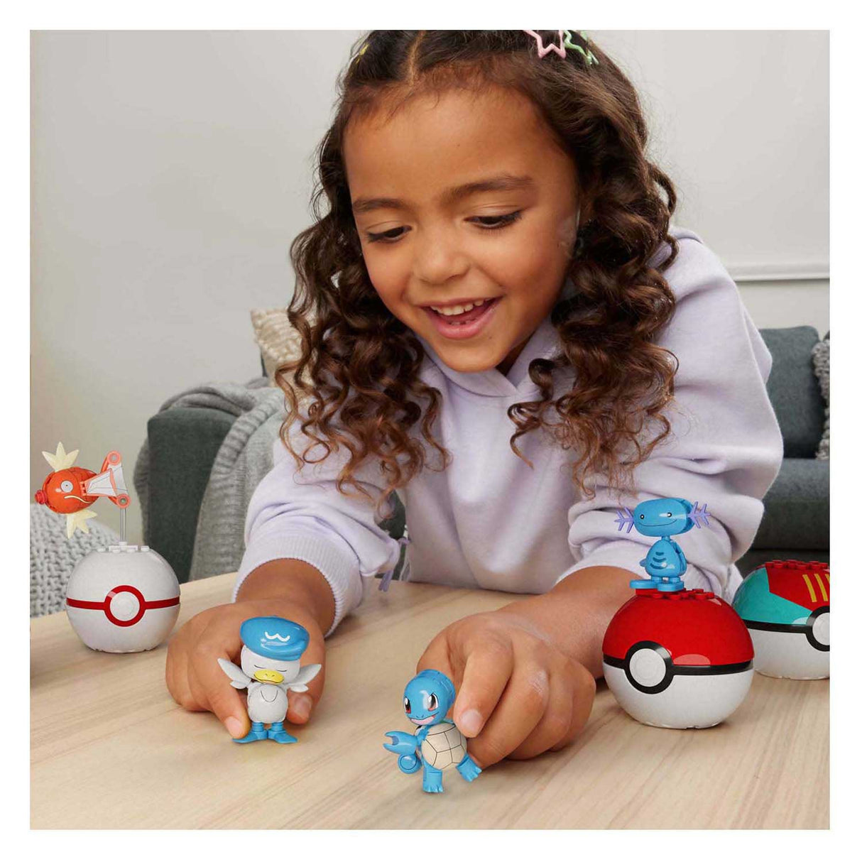 Mega Bloks Mega Construct Pokémon építőkészlet - Magikarp, Shellder és Quaxly