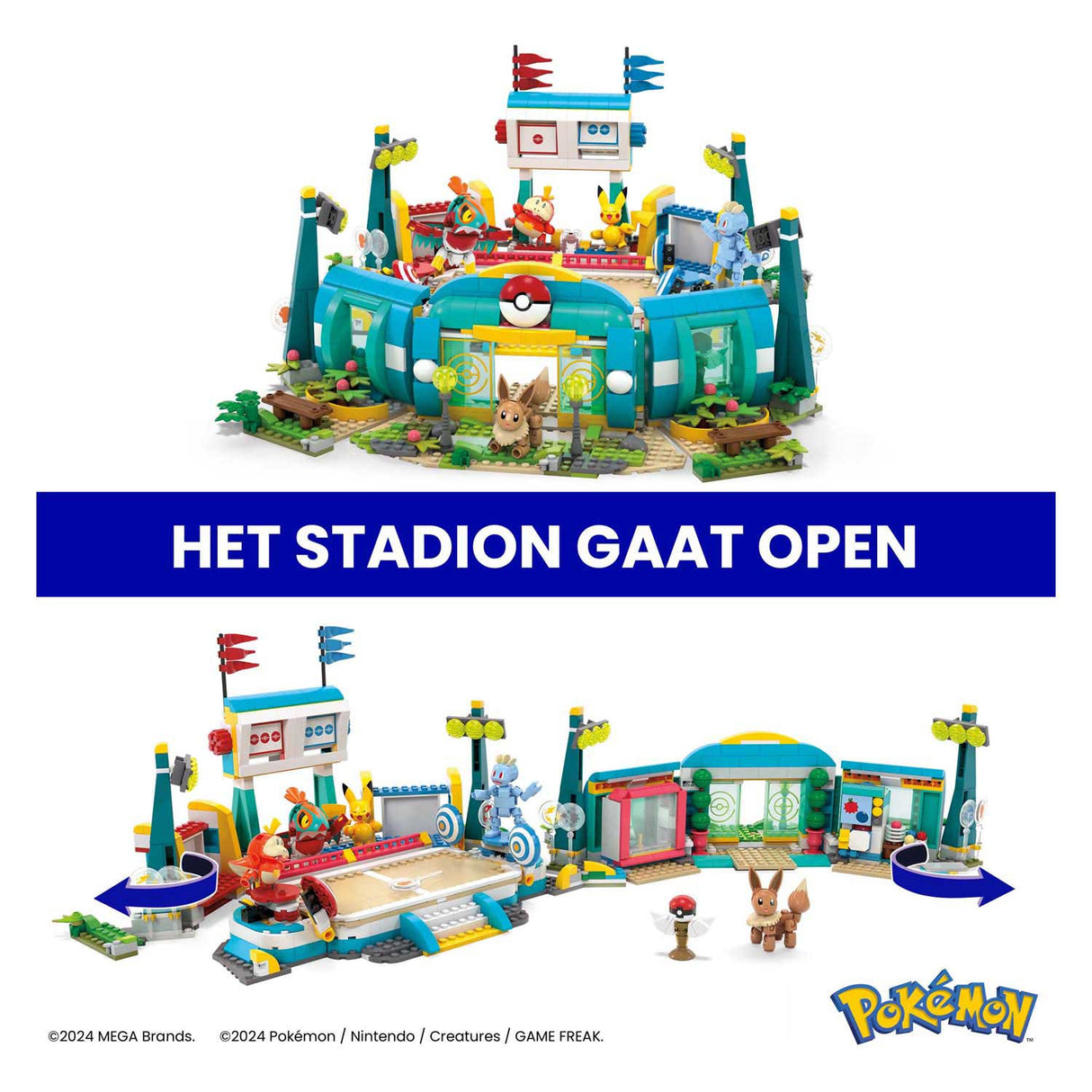 Mattel Mega Construct Pokémon Building Set - Training Stadium