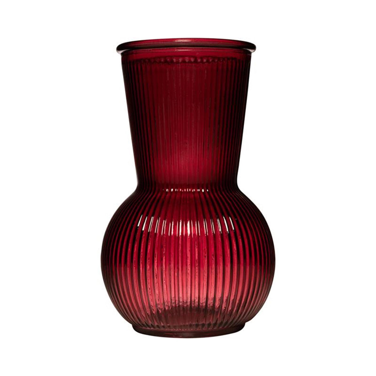 Beilglas-Tilly-Bauchvase rot ø11xh18cm