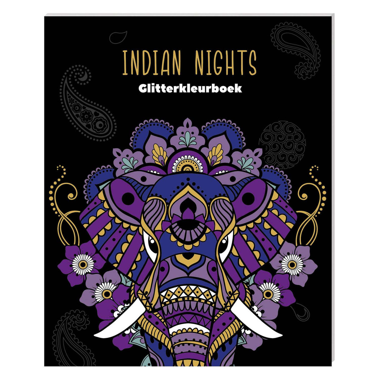 Glitter coloring book Indian nights