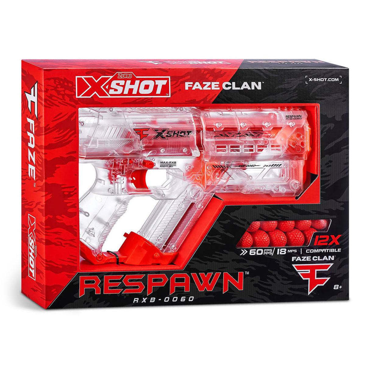 Zuru x-shot chaos faze respawn s 12 dartballs