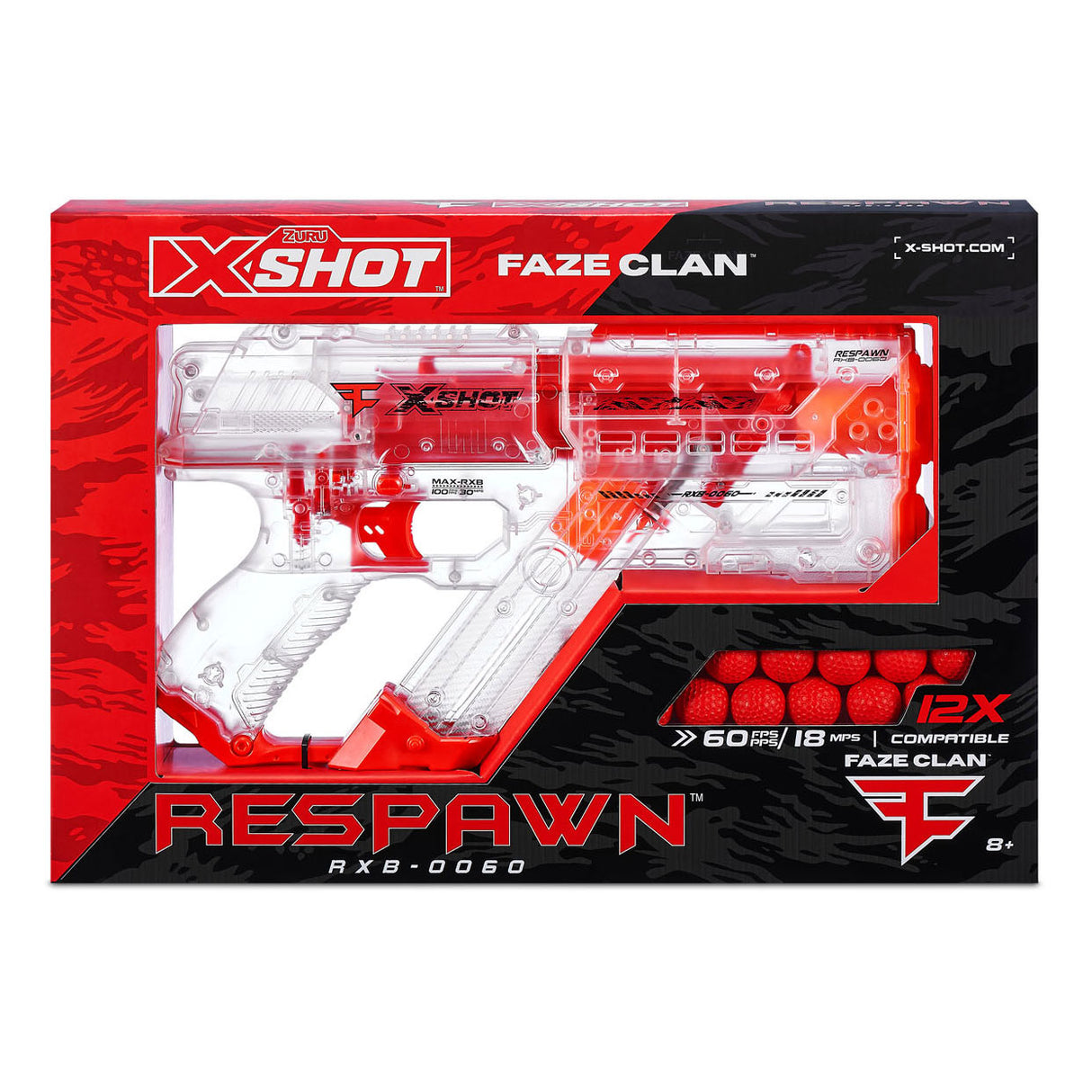 Zuru x-shot chaos faze respawn s 12 dartballs