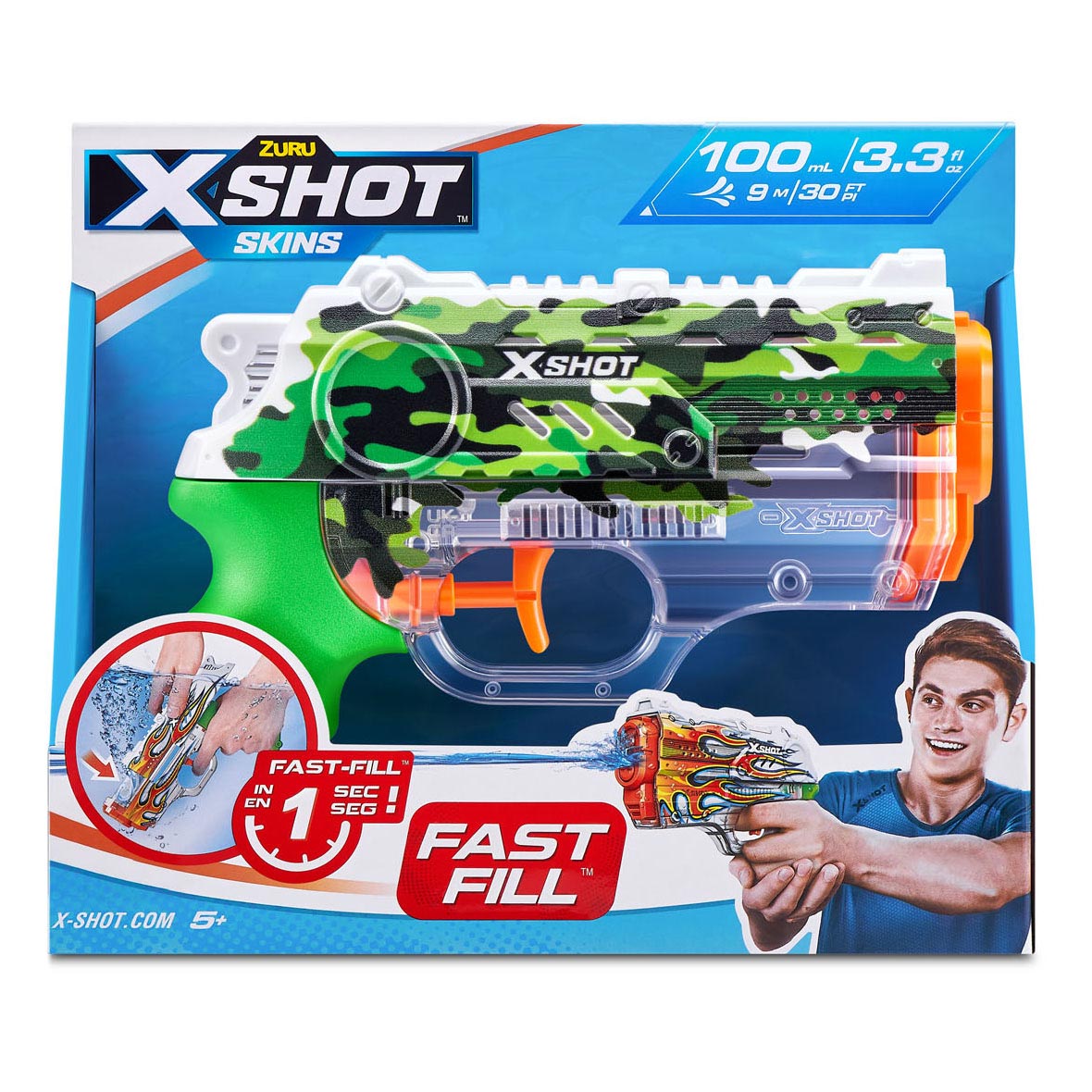 Zuru X-shot Gun Water Szybkie skórki Nano, 100 ml