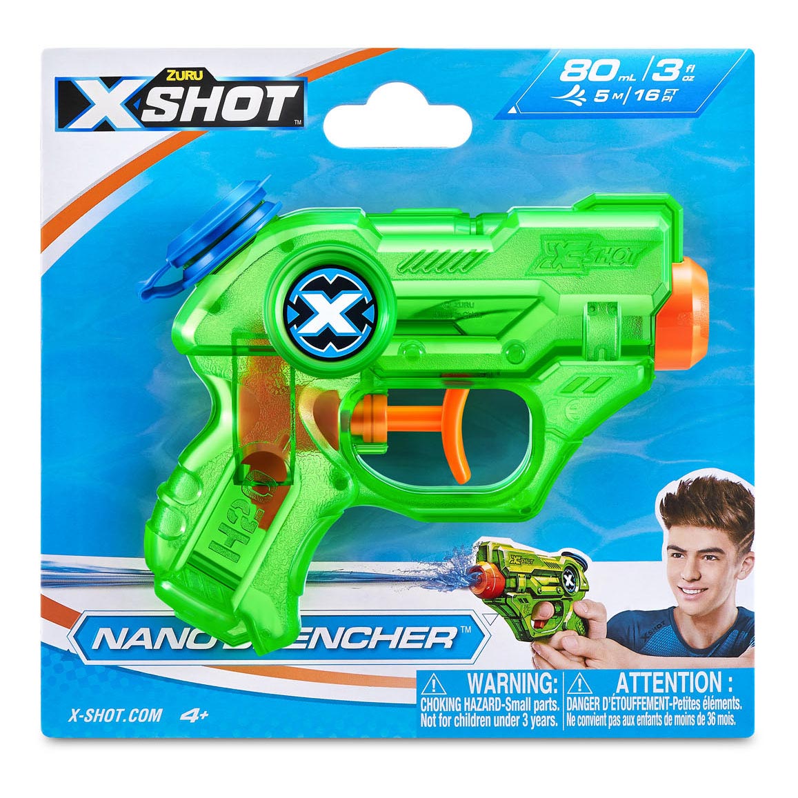 Zuru X-shot Gun Water Nano Bencher, 80 ml