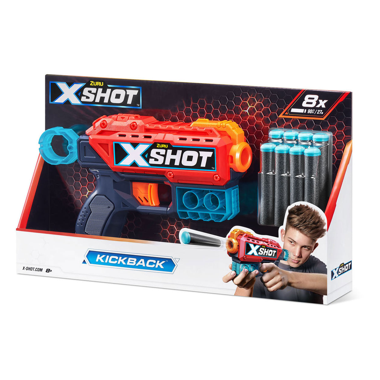 Zuru X-Shot-tilbageslag med 8 dart