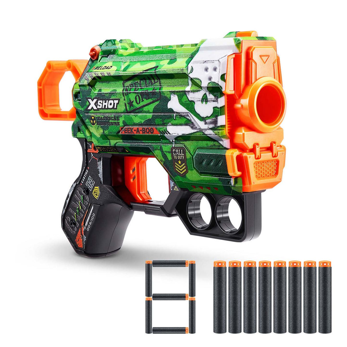 Zuru X-SHOT SKINS Zagrożenie 8 rzutkami