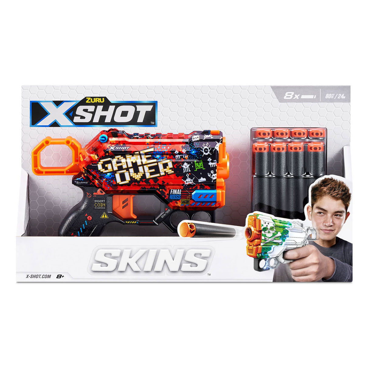 Hromce na kůži Zuru X-Shot s 8 šipkami