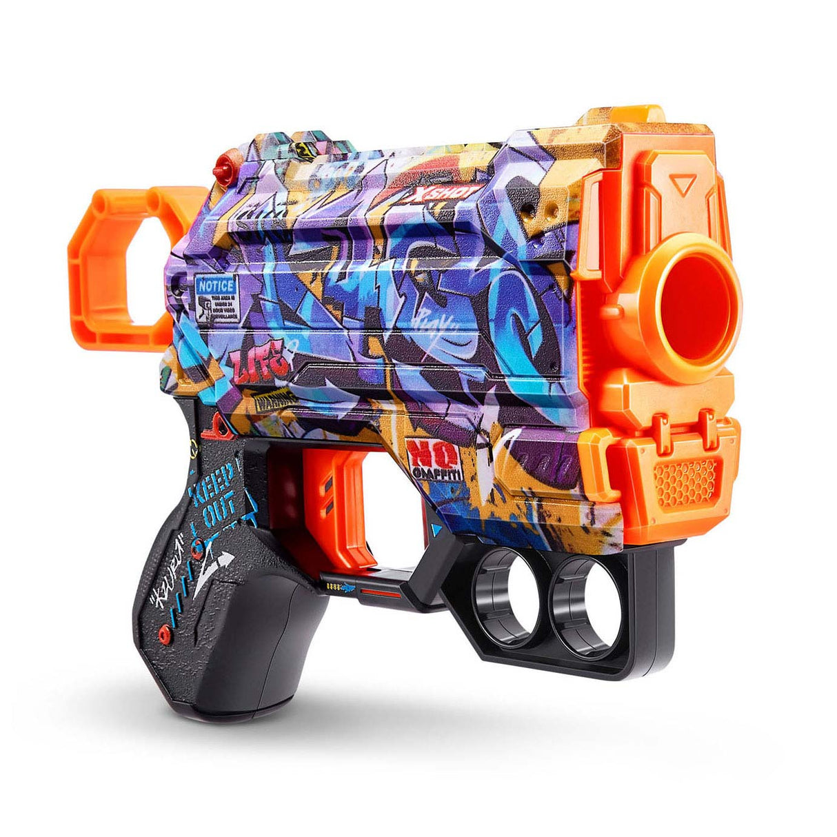 Zuru X-Shot Skins Menace avec 8 fléchettes