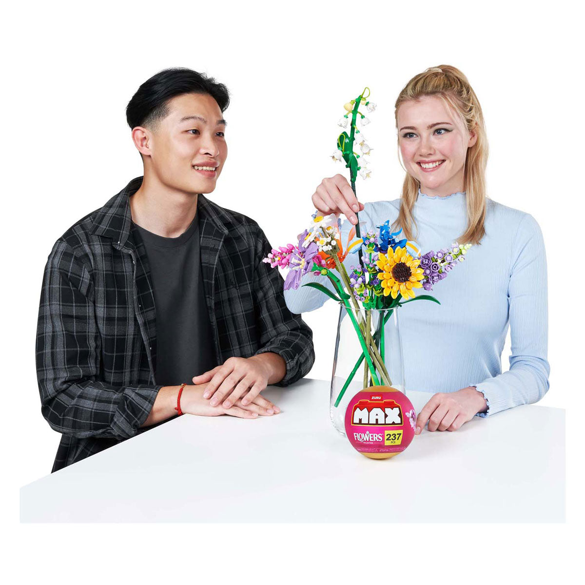 Zuru max premium flowers - construction playset in surprise ball
