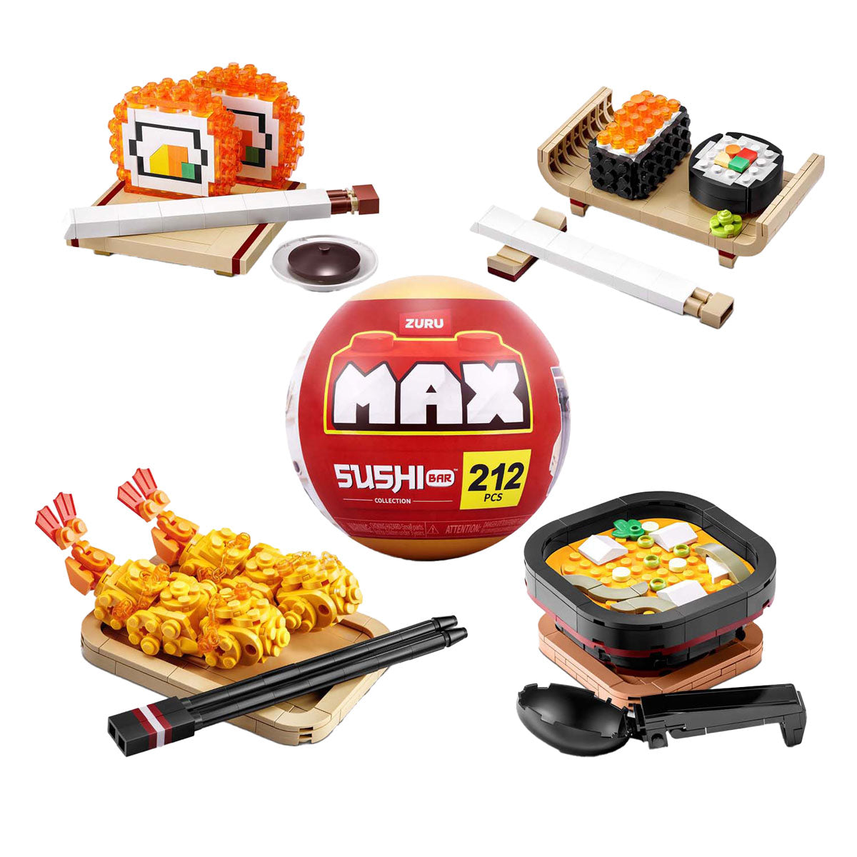 Zuru max premium sushi - construction playset in surprise ball