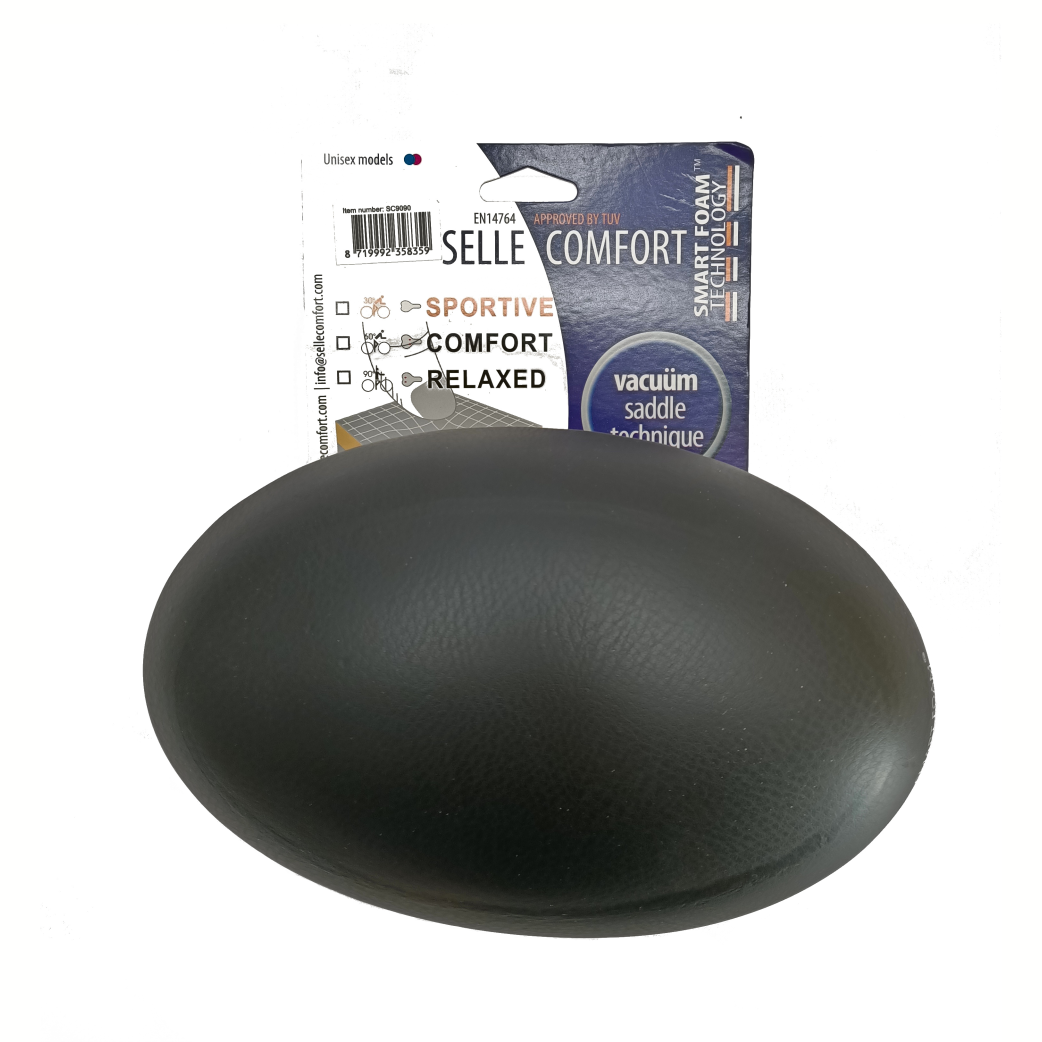 Selle comfort comfort saddle skirt with foam technology. black, without a noose