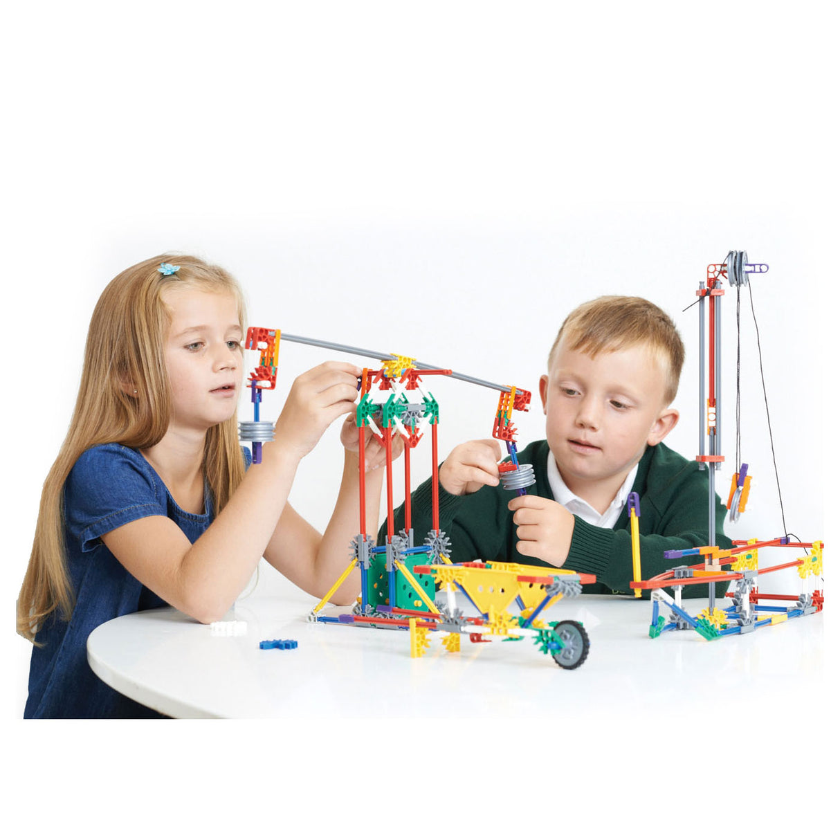 K'nex S.T.E.M. Erkundungen: Hebel -Riemenscheibengebäude -Set