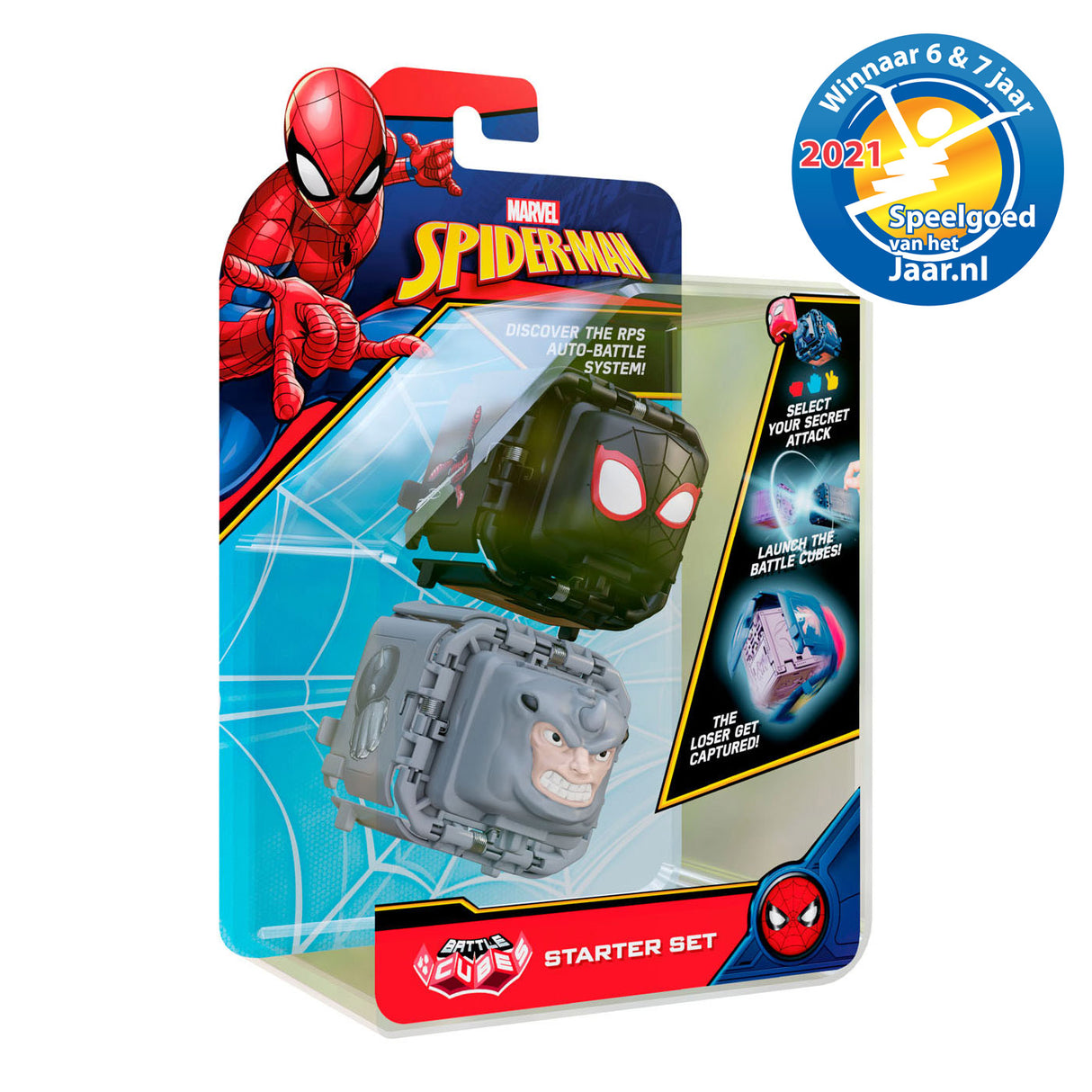 Boti Spiderman Battle Cube Miles Morales gegen Rhino