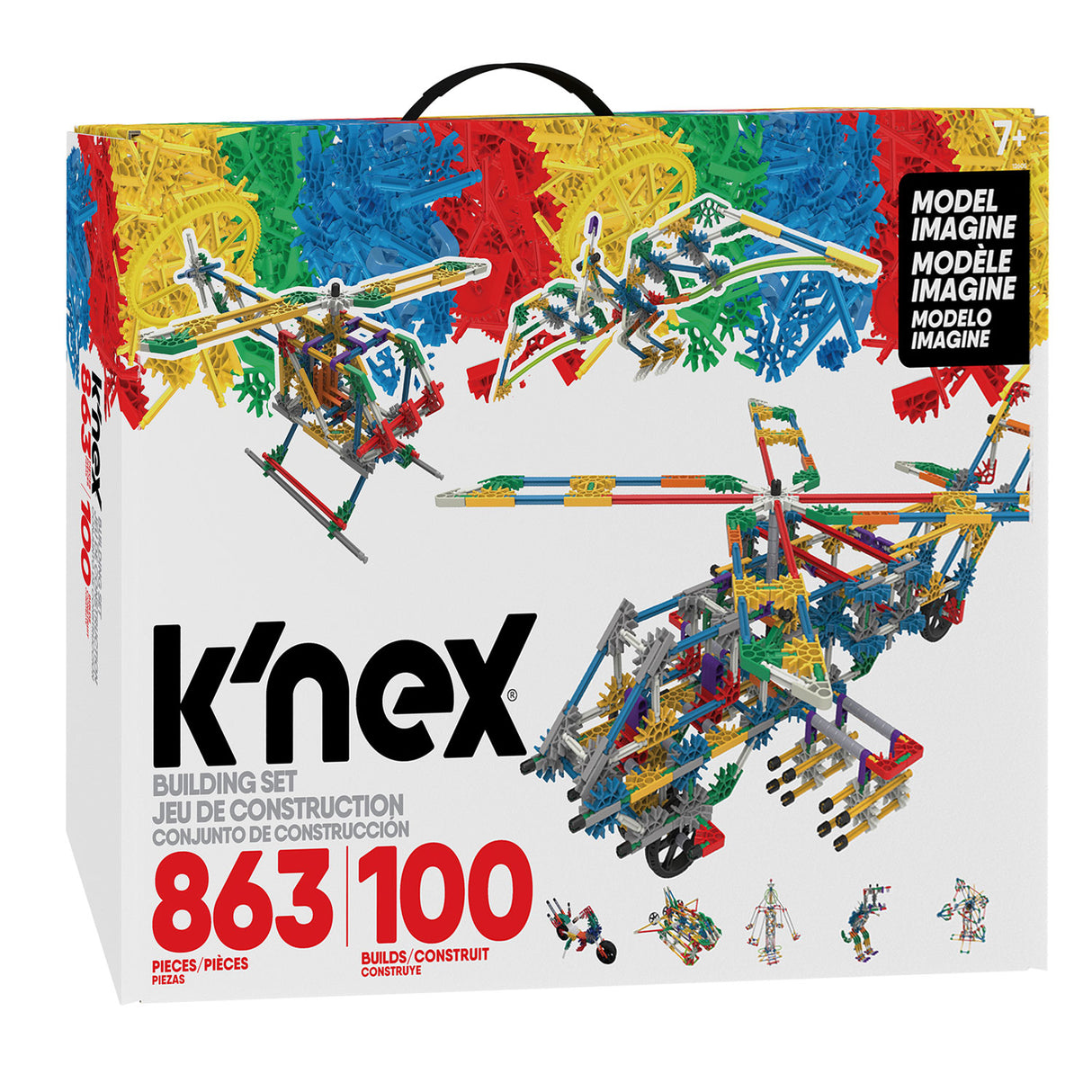 K'nex bouwset 100 Modelle, 863dlg.