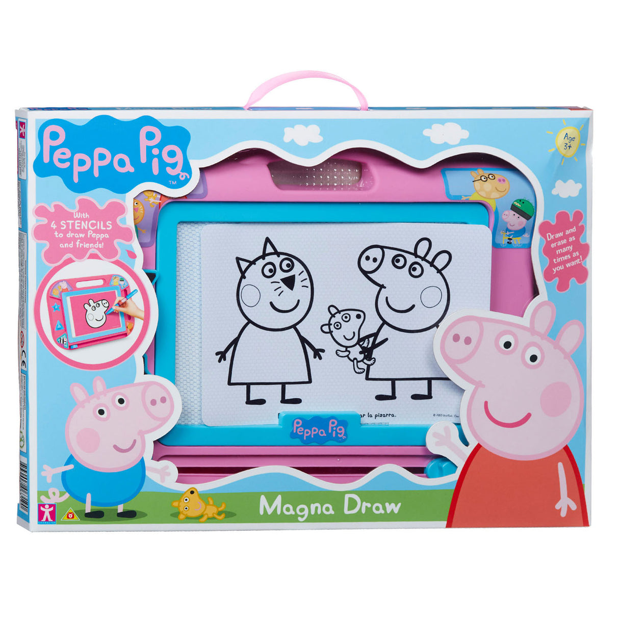 Tavolo da disegno magnetico peppa maiale rosa