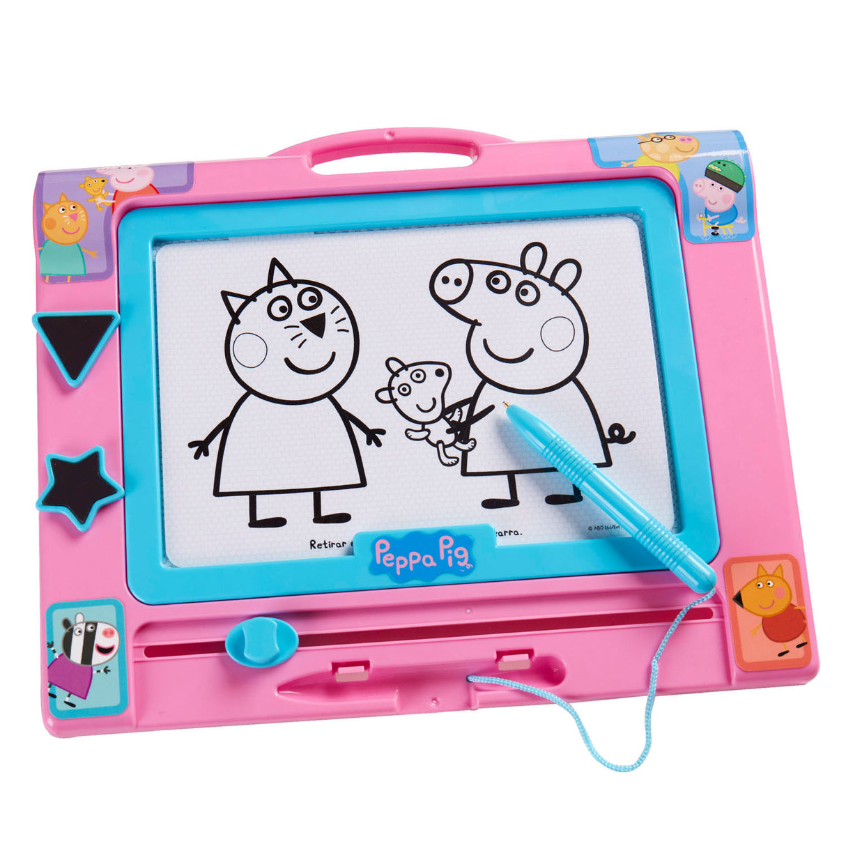 Tavolo da disegno magnetico peppa maiale rosa