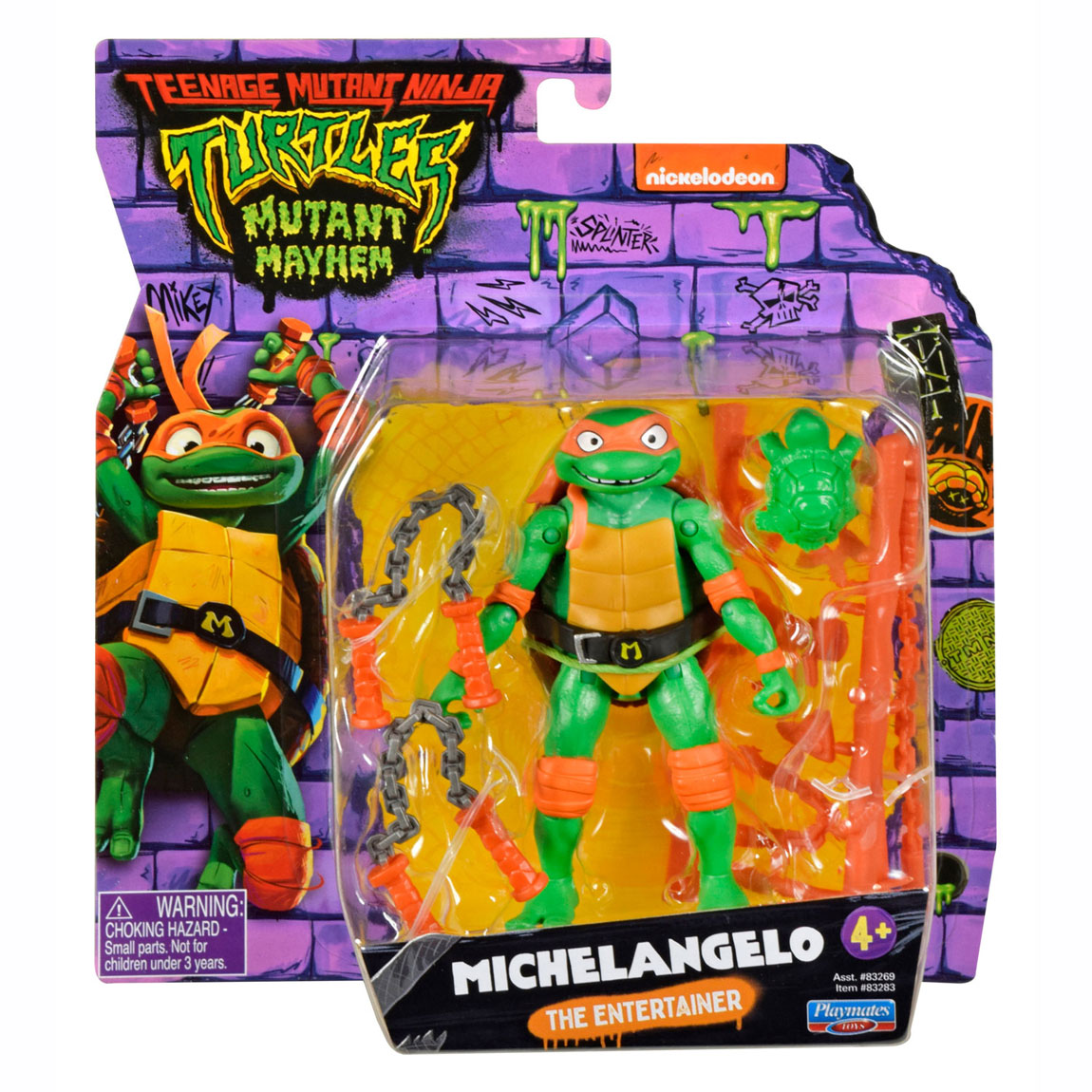 Boti Teenage Mutant Ninja Turtles Speel postava Michelangelo The Entertaner