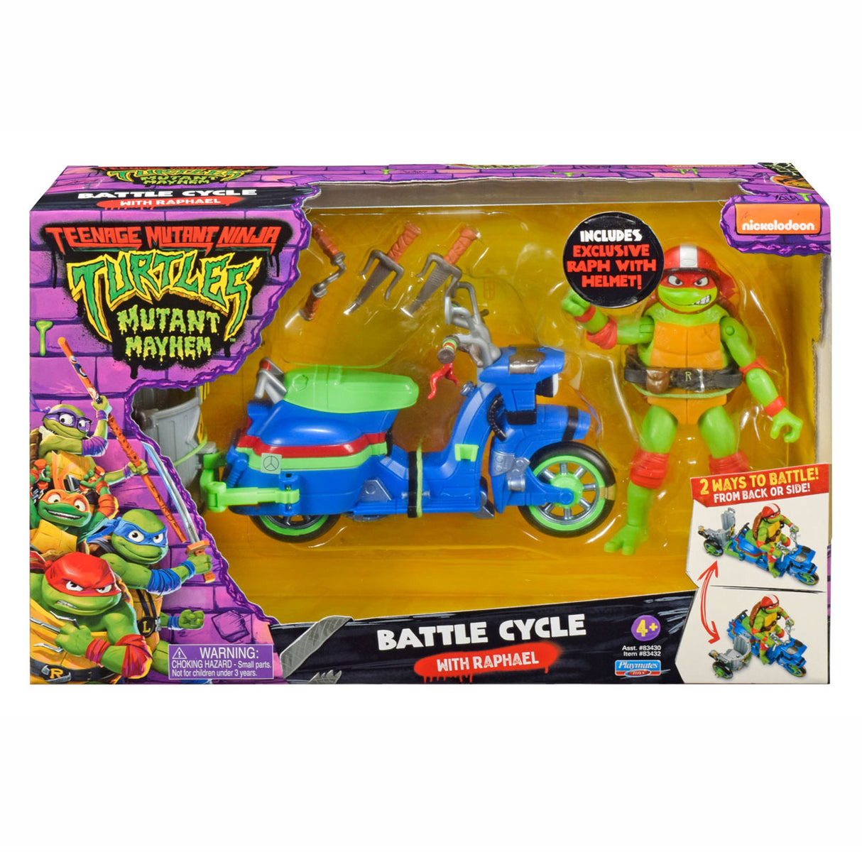 Boti Teenage Mutant Ninja Turtles Battle Cycle Scooter med Raphael