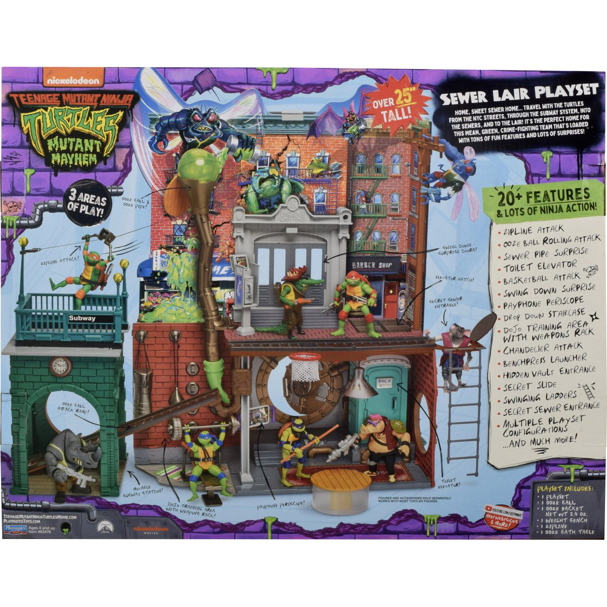 Boti Teenage Mutant Ninja Turtles headquarters play set