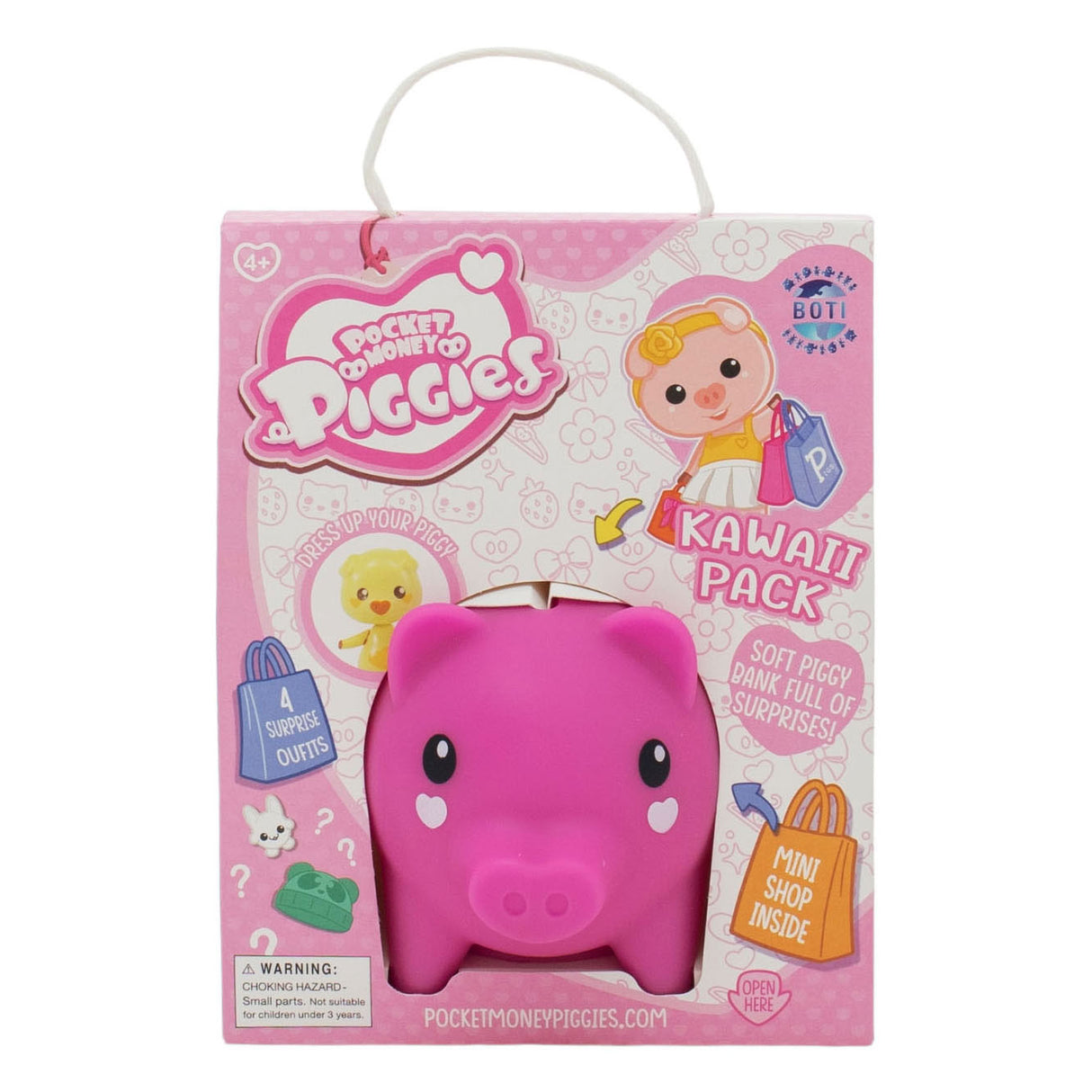 Boti pockeypengar piggies speel figur med pengar lådan kawaii pack