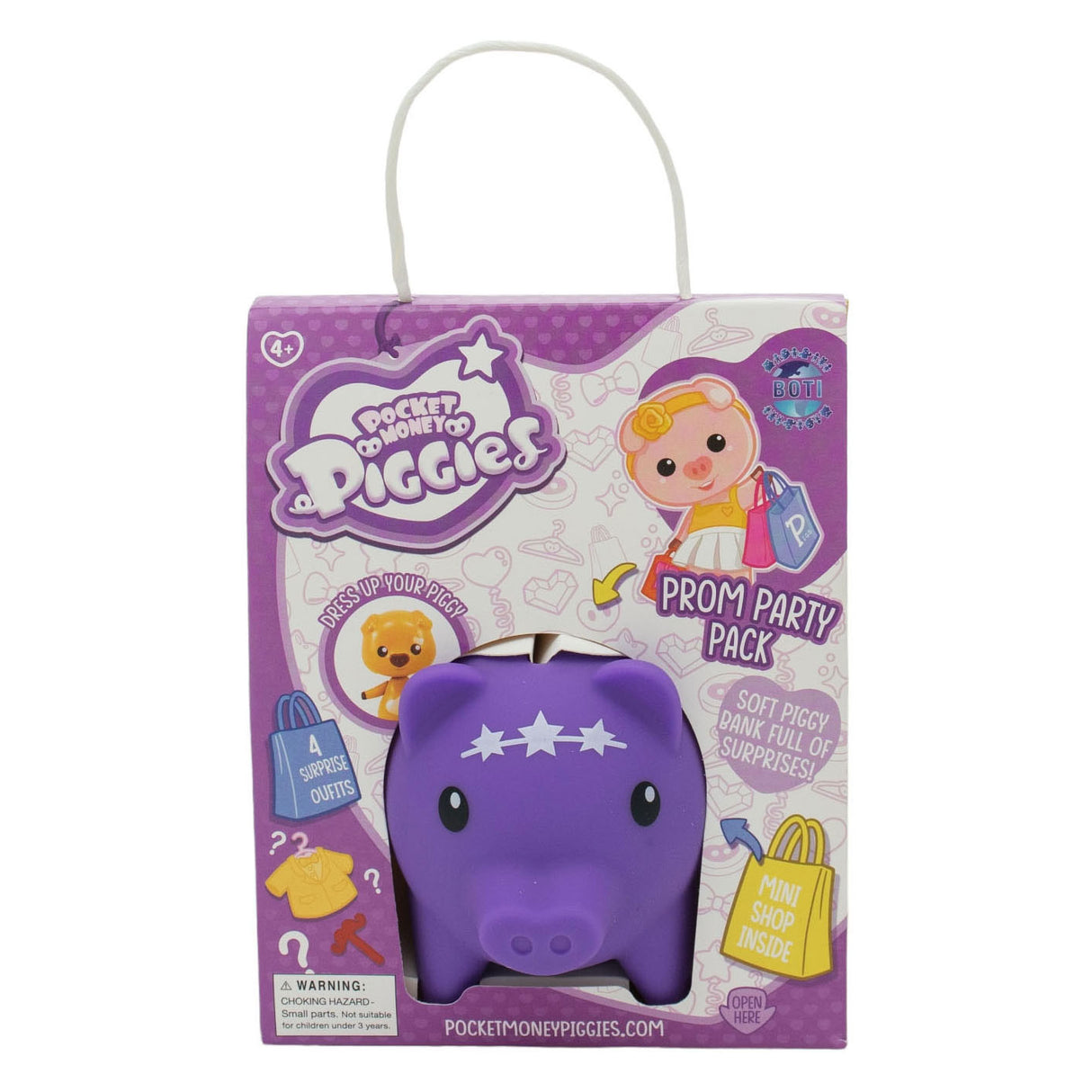 Boti Pockey Money Piggies Speel Figura con dinero Pass PROM Party Pack