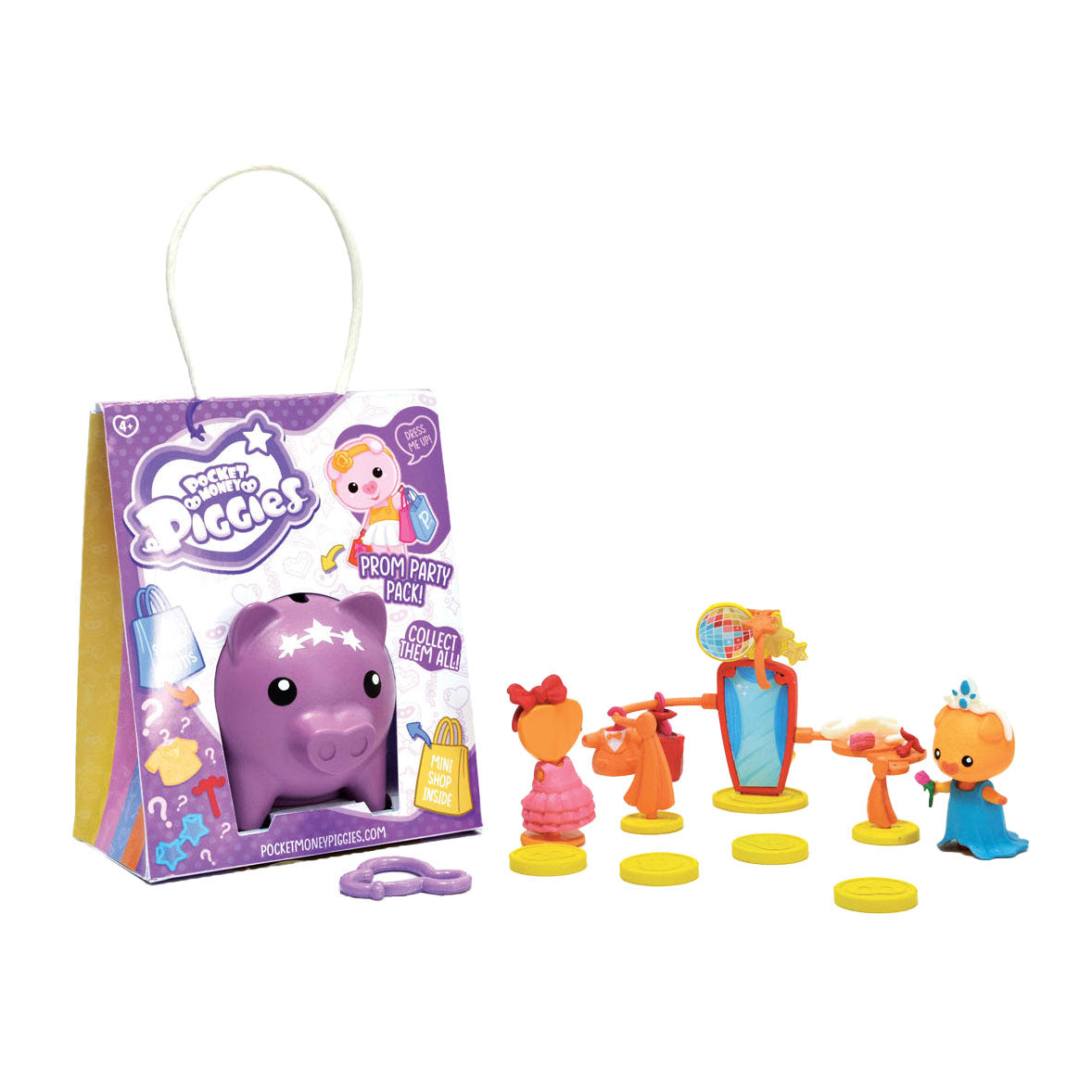 Boti Pockey Money Piggies Speel Figure With Money Pass Prom Party Pack