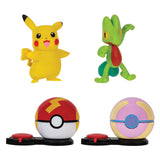 Boti Surprise Attack Game jeu Set Pikachu Fast Ball vs Treecko Heal Ball