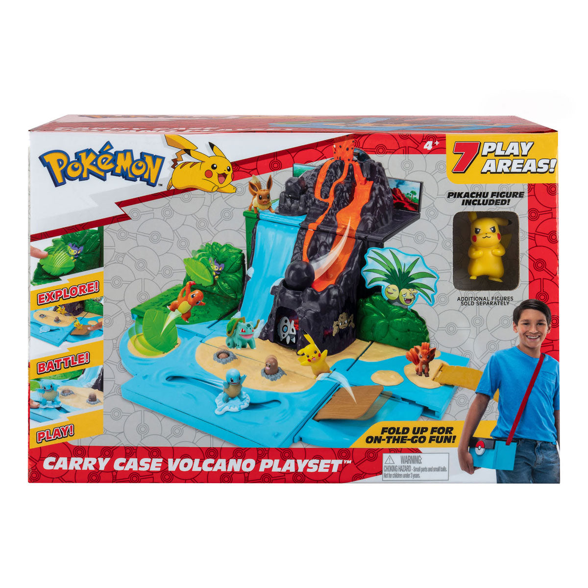 Boti Take -Away Madase Volcano con Pikachu Play set