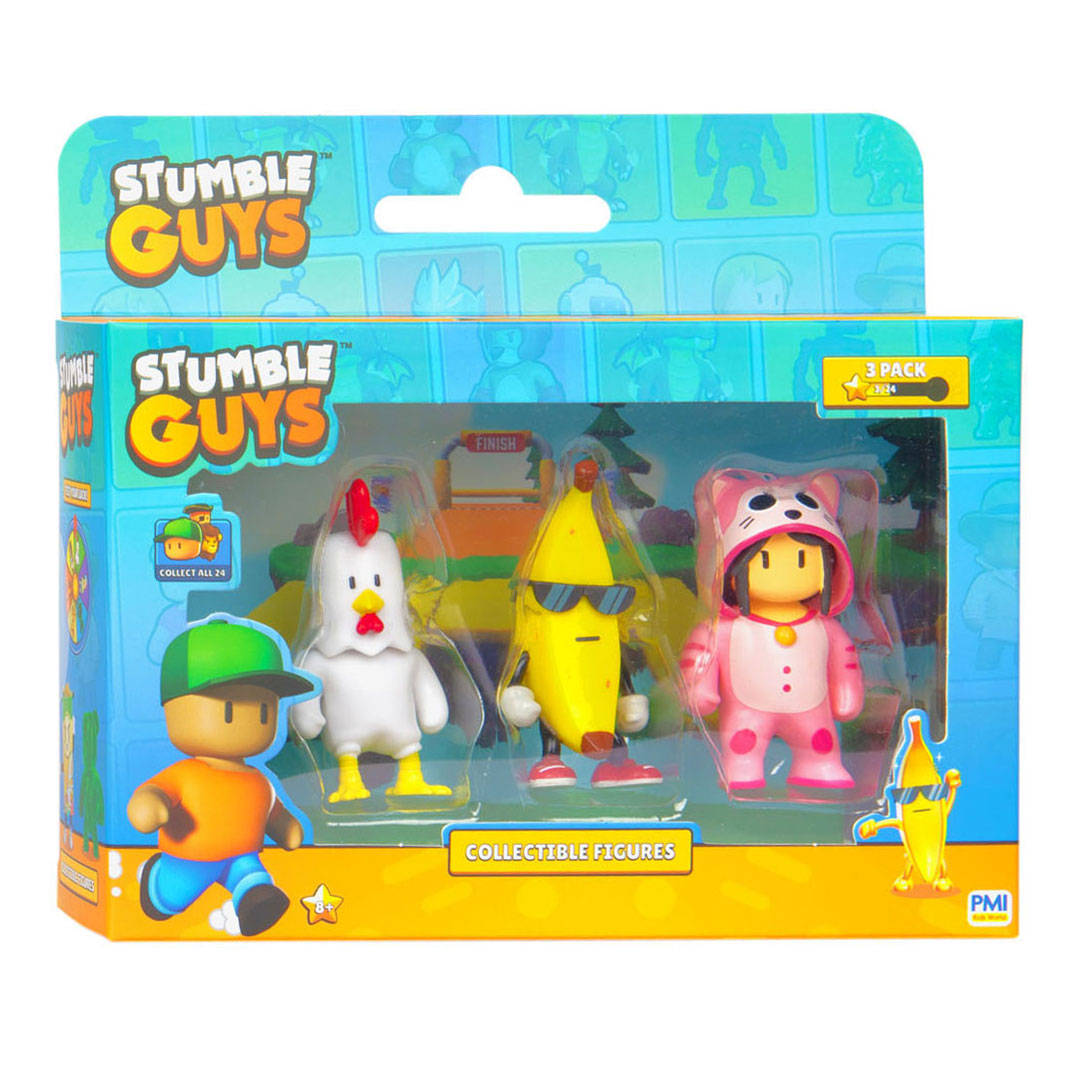 Boti Stumble Guys Active figures Chicken, Banana Guy, Meowmer, 3st.