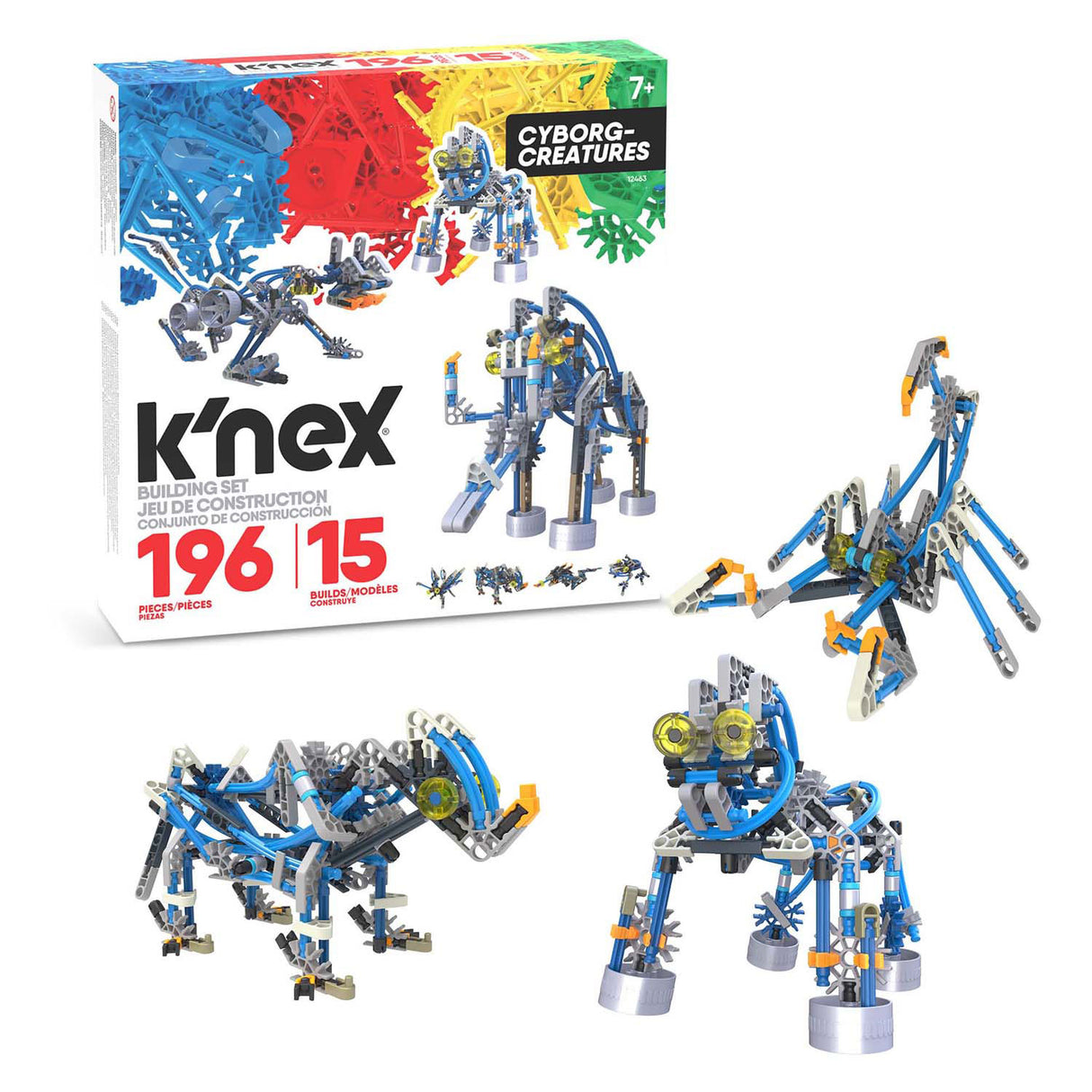 K'NEX Cyborg Criaturas 15 Modelos, 196dlg.